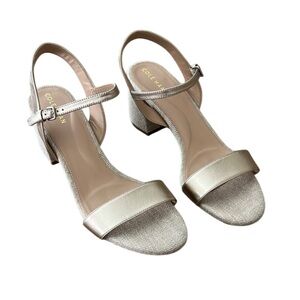 COLE HAAN NWT  Rose Gold Block Heel Strap Sandal - 11 B